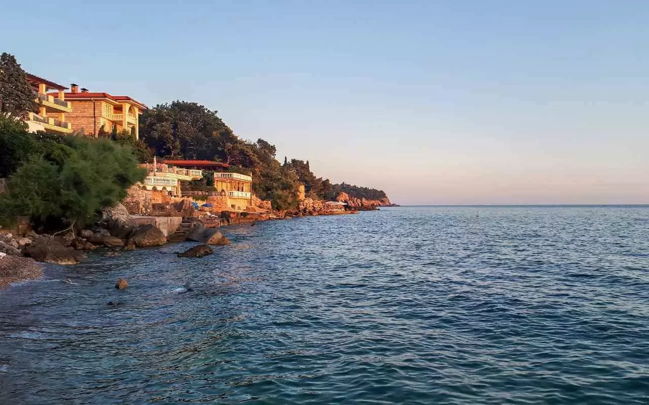 Adriatic sea coast sutomore montenegro